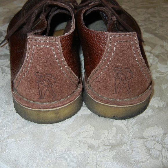 CLARKS BROWN PEBBLED LEATHER MENS DRESS SHOES SIZE 12 main image 9